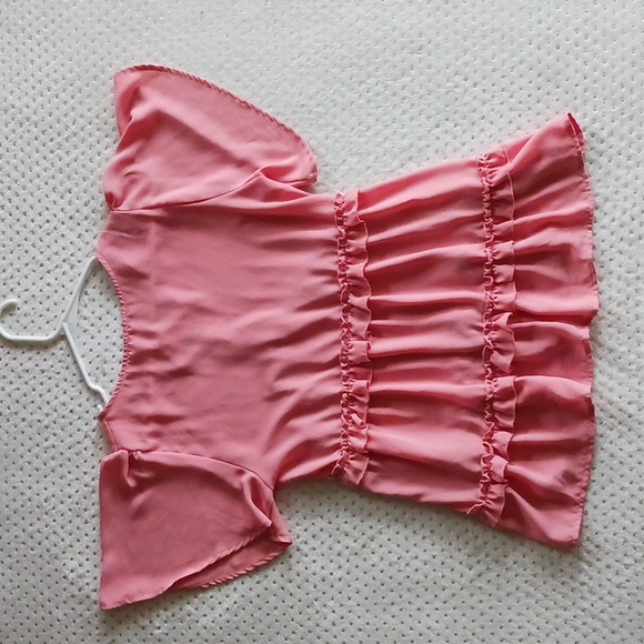 Anthropologie Andree by unit ruffled tiered babydoll boho hippie top - Picture 9 of 14